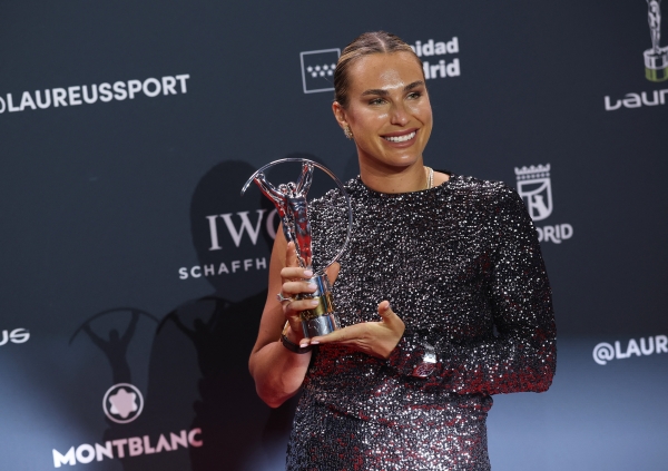 Sabalenka, Alcaraz sweep top Laureus honours in Madrid