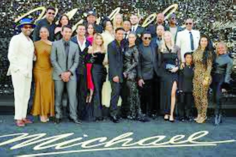 Jackson family at the 'Michael' premiere. — AFP