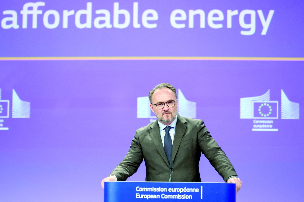 European Commissioner for Energy Dan Jorgensen holds a press conference in Brussels, Belgium. — Reuters 
