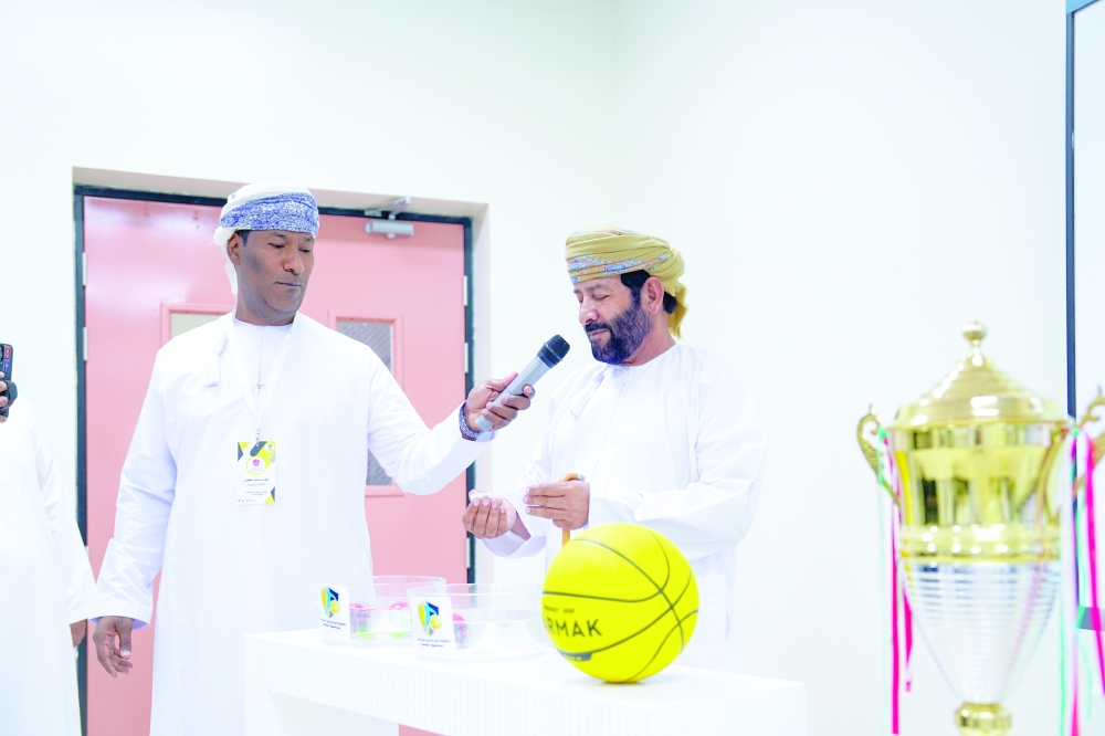 During the draw for the tournament.