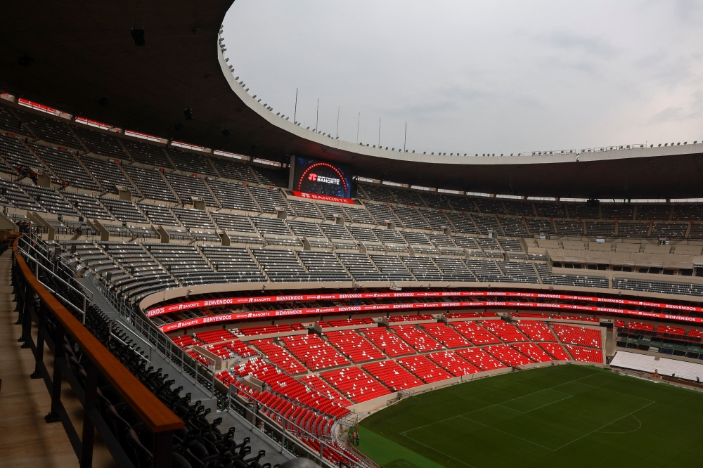 A general view of the Mexico City Stadium as Mexico prepares for the 2026 FIFA World Cup co-hosted by the United States, Canada and Mexico