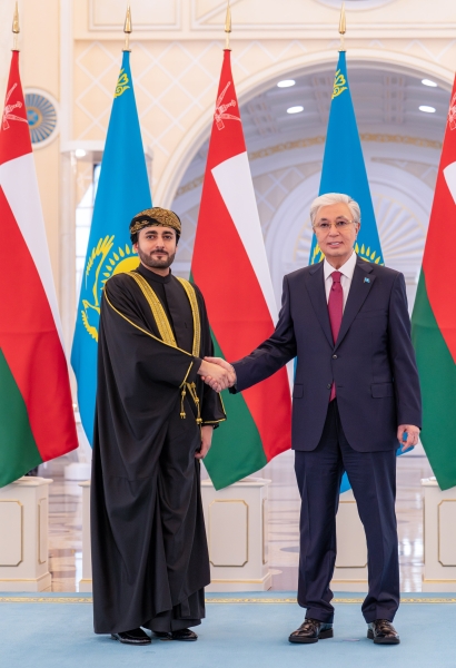 President of Kazakhstan receives HH Sayyid Theyazin