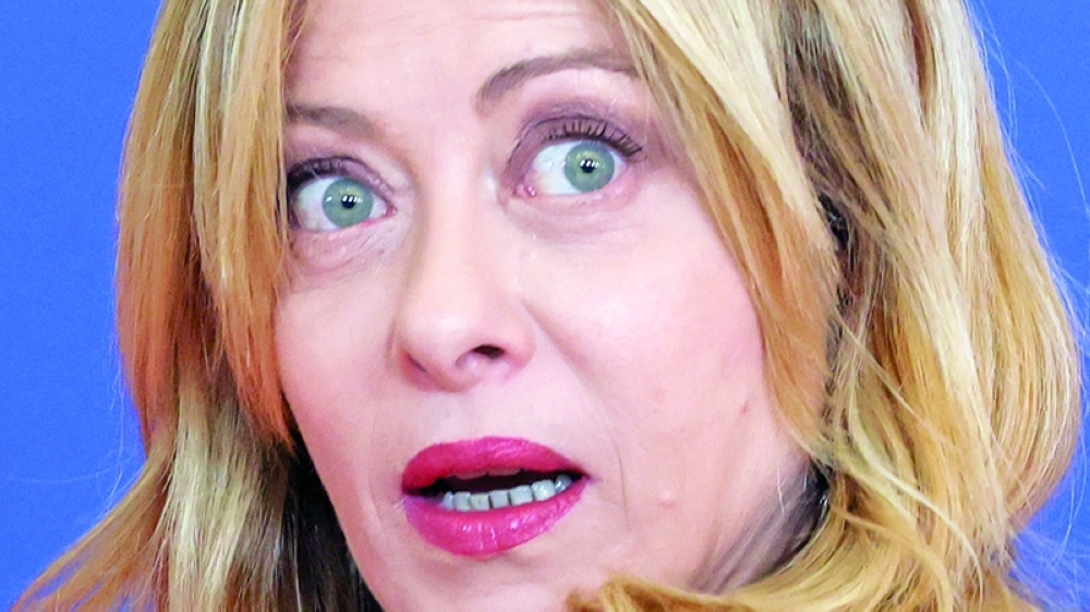 Italy's Prime Minister Giorgia Meloni arrives for an informal meeting of the European Council in Nicosia. — AFP