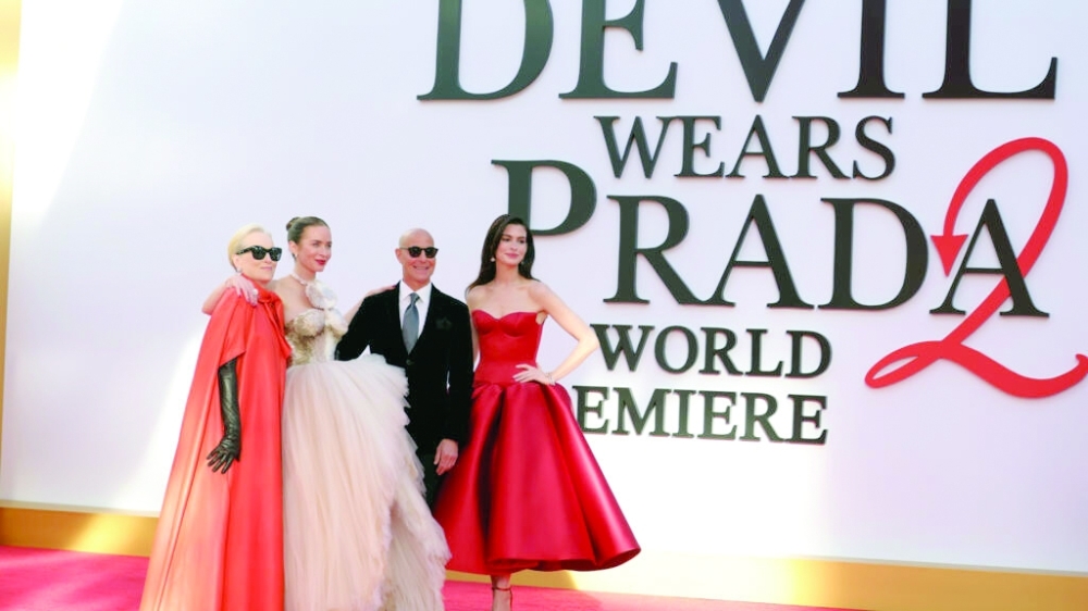 US actress Meryl Streep, British actress Emily Blunt, US actor Stanley Tucci and US actress Anne Hathaway reprised their beloved roles for the sequel "The Devil Wears Prada 2". — AFP