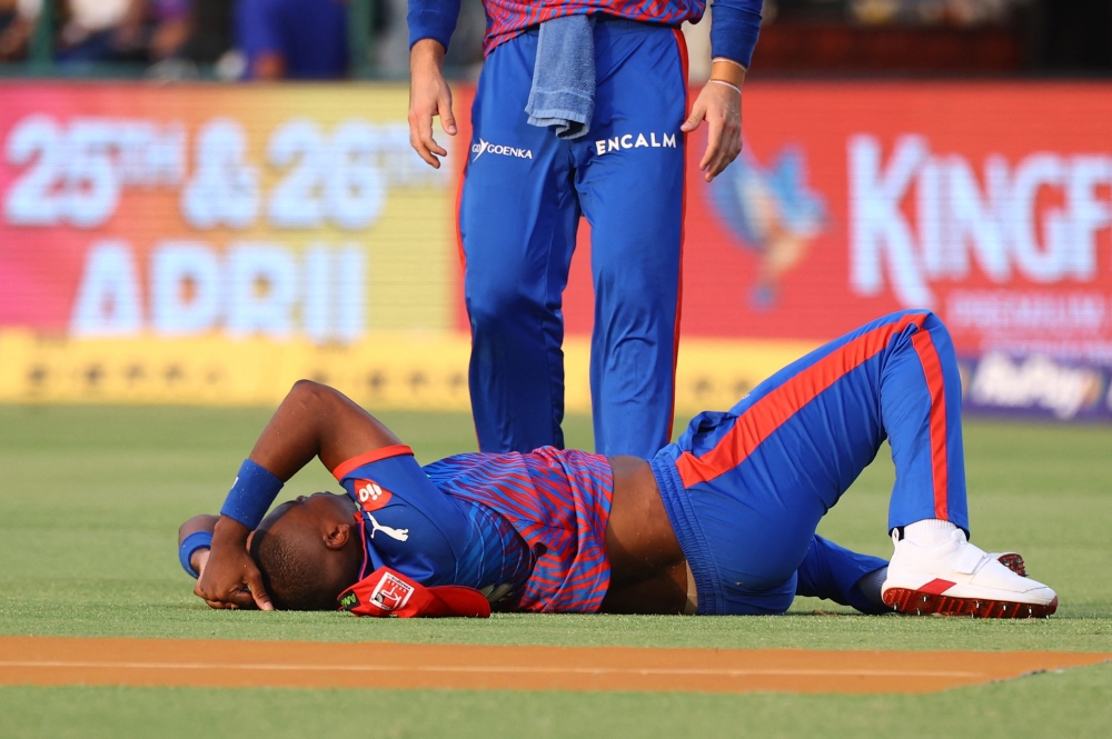   Delhi Capitals' Lungi Ngidi sustains an injury  