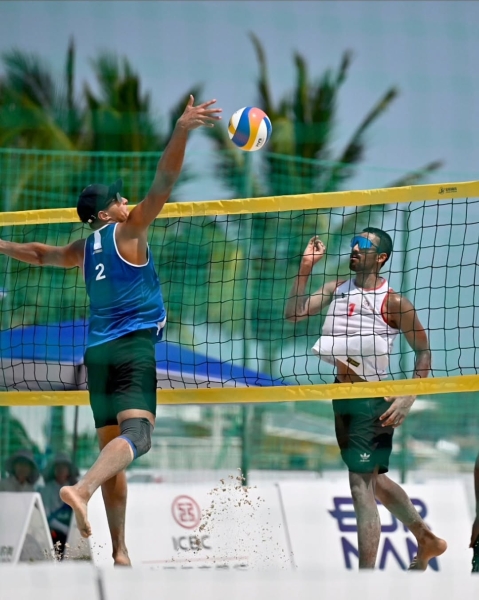 Oman beach volleyball team reaches Asian Games quarters