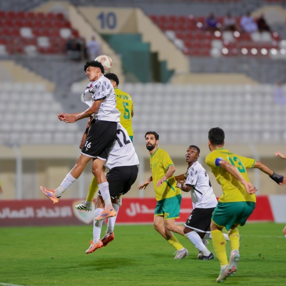 A moment from Seeb’s 4-2 triumph over Al Rustaq at Al Rustaq Sports Complex