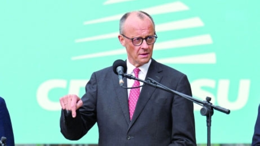 German Chancellor Friedrich Merz speaks during a panel discussion in Marsberg, Germany. — Reuters