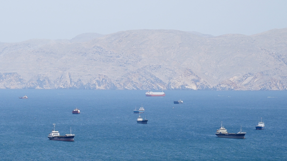 Vessels in the Strait of Hormuz