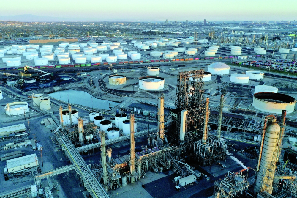 A view of the Phillips 66 Company's Los Angeles Refinery, at the Kinder Morgan Carson Terminal, California. — Reuters
