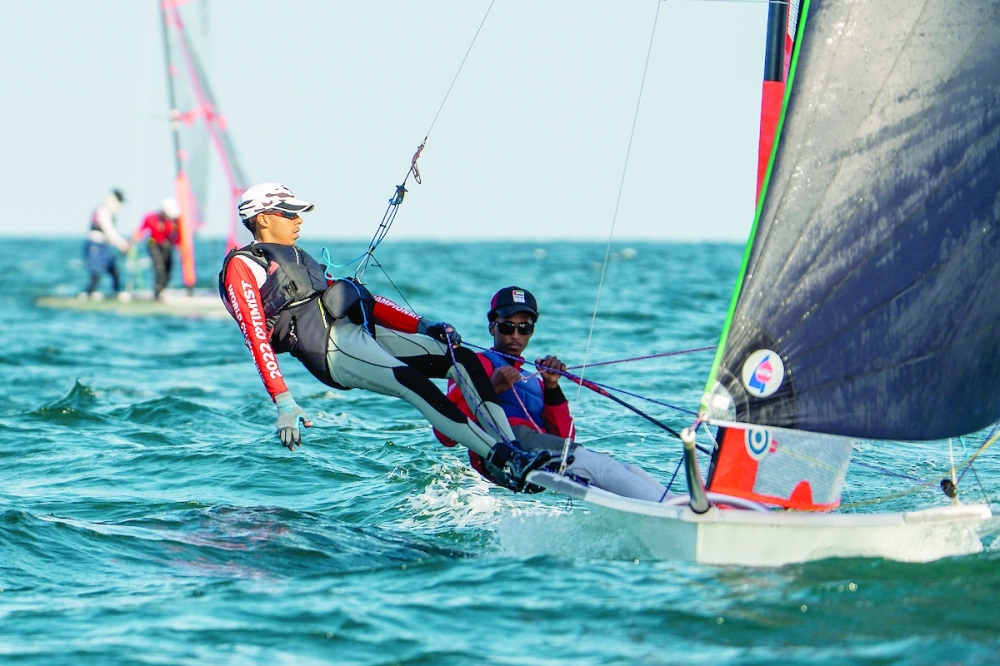 Saud and Firas during a training camp in Ras Al Hadd.