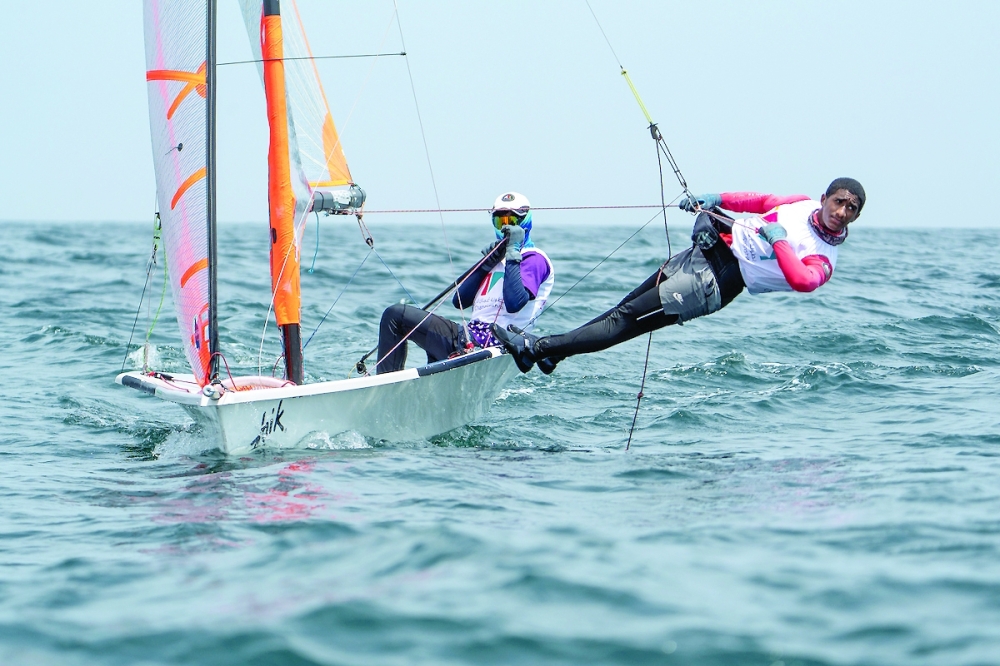 Tamim and Saleh al Balushi during a training camp in Ras Al Hadd. 