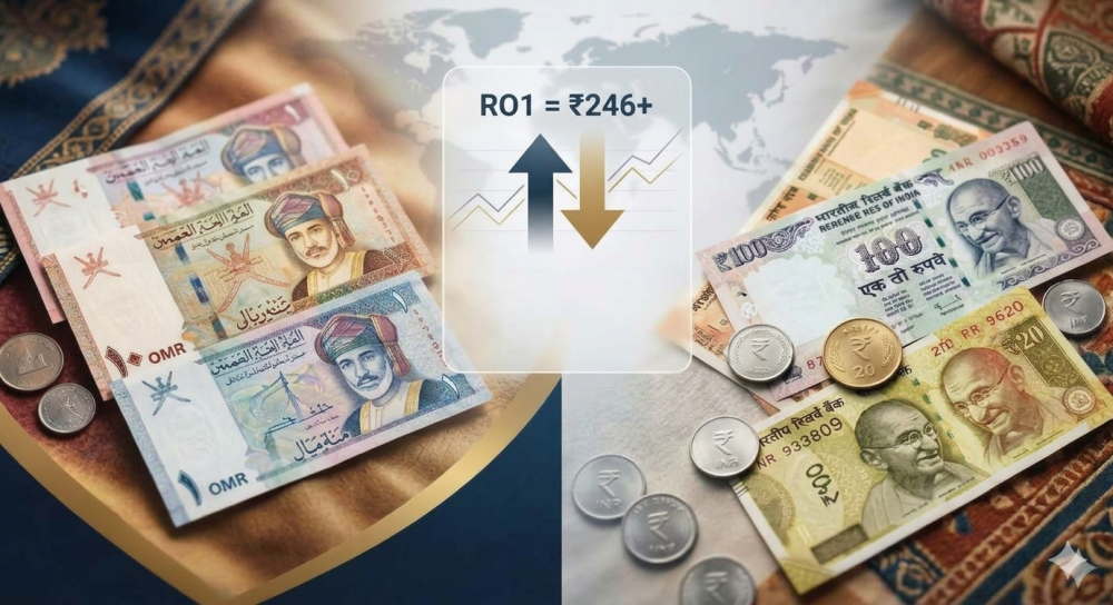 Indian rupee hits new low; offers above Rs246 vs Oman rial
