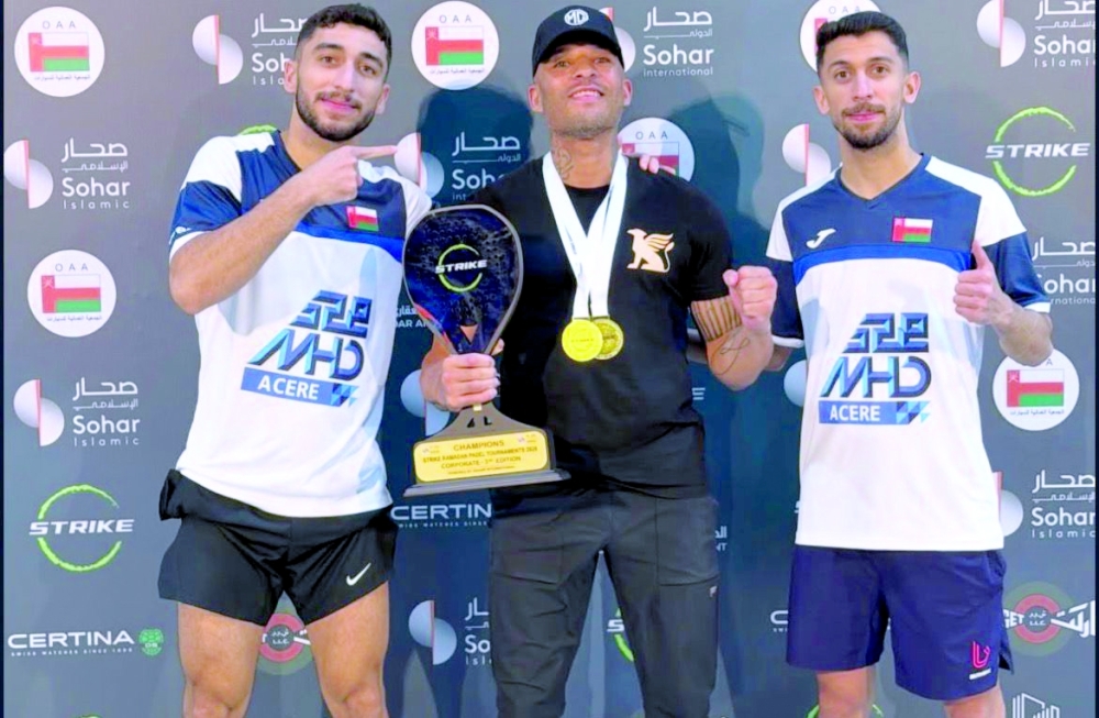 Younis and Muneer al Rawahi have won several titles in padel.