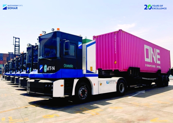 E-trucks make Oman debut at Sohar Port’s Container Terminal