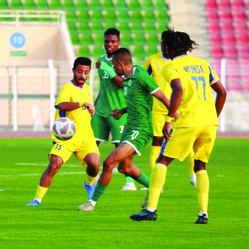 A moment from Sohar’s home draw against Bahla in the Jindal League.