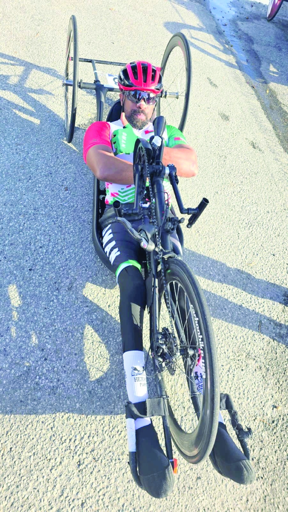 Sami al Sulaimi, accompanied by coach Stefan Hoffmann, is set to compete against elite world-level riders.