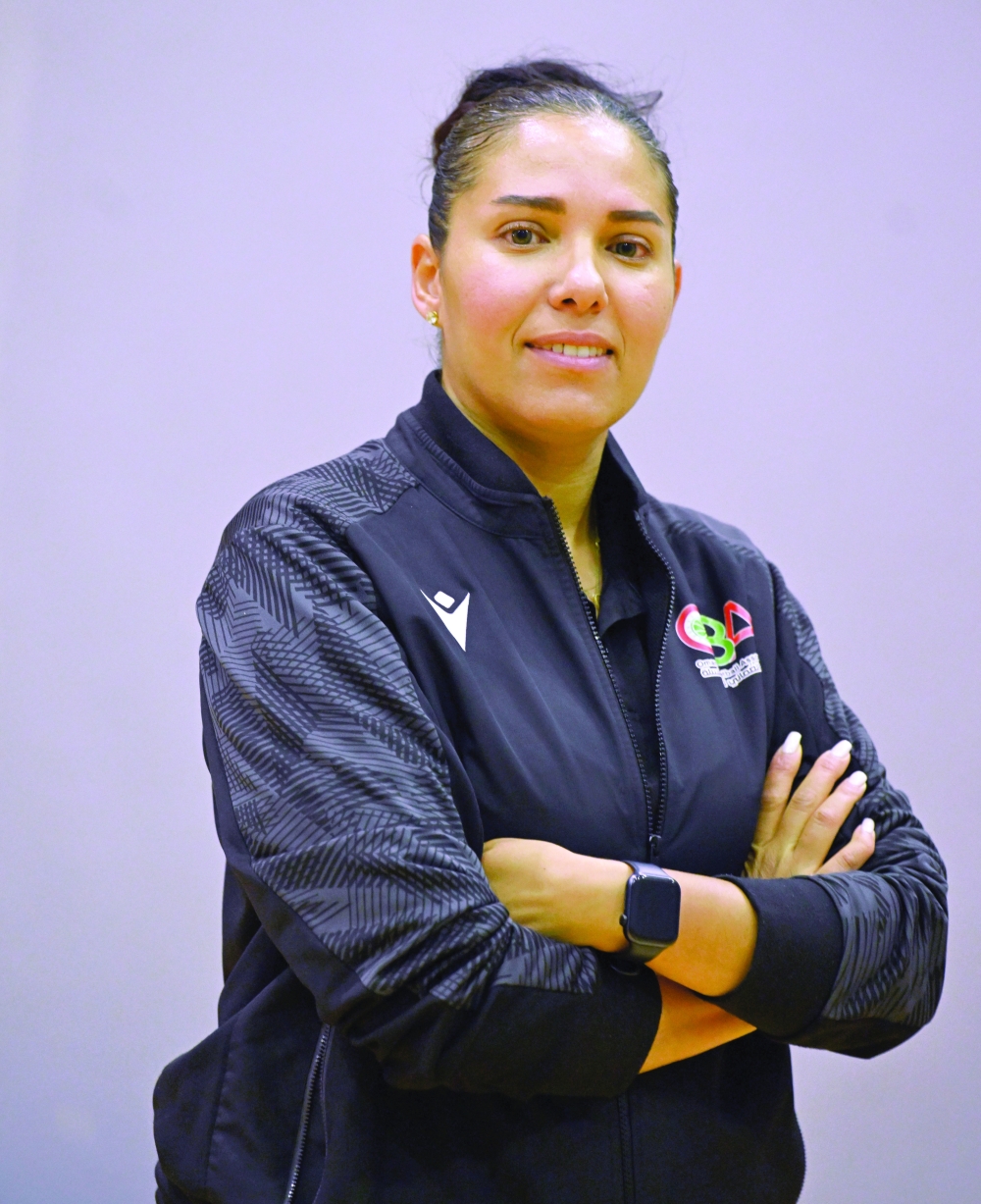 Wafa Zaghdoud coach of womens basketball national team. — Khalfan al Ruzaiqi