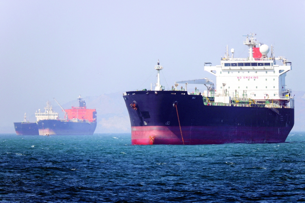 Vessels in the Strait of Hormuz near Bandar Abbas, Iran. — Reuters