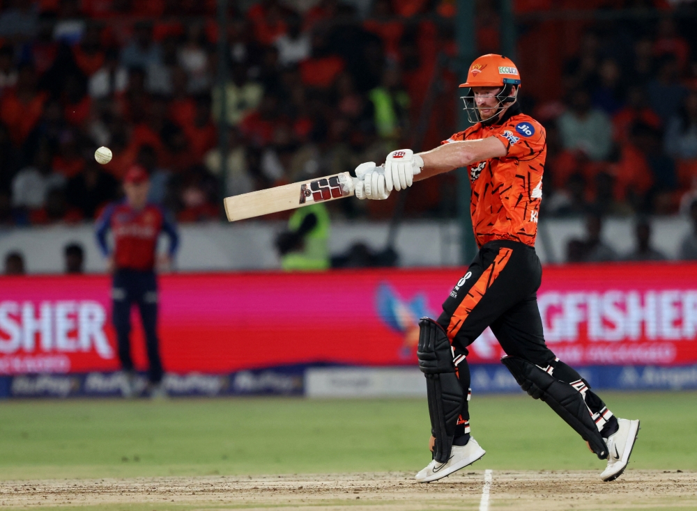  
Sunrisers Hyderabad's Heinrich Klaasen in action  