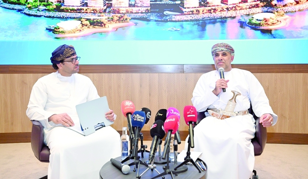 Dr Khalfan bin Said al Shueili, Minister of Housing and Urban Planning at the sixth media dialogue in Sultan Haitham City