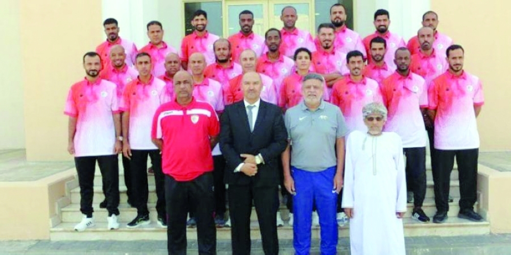 Salim Ali Rajab during an umpiring course.