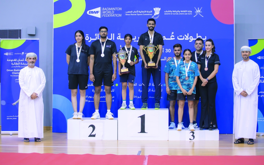 Balasubramannian partnered Diya Anil to win the mixed doubles crown after a hard-fought 19-21, 23-21, 21-14 win over Vaishakh Nair and Bita Mansouri.