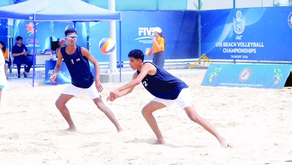 Oman’s U-18 national team during their Round of 16 encounter against Kazakhstan.