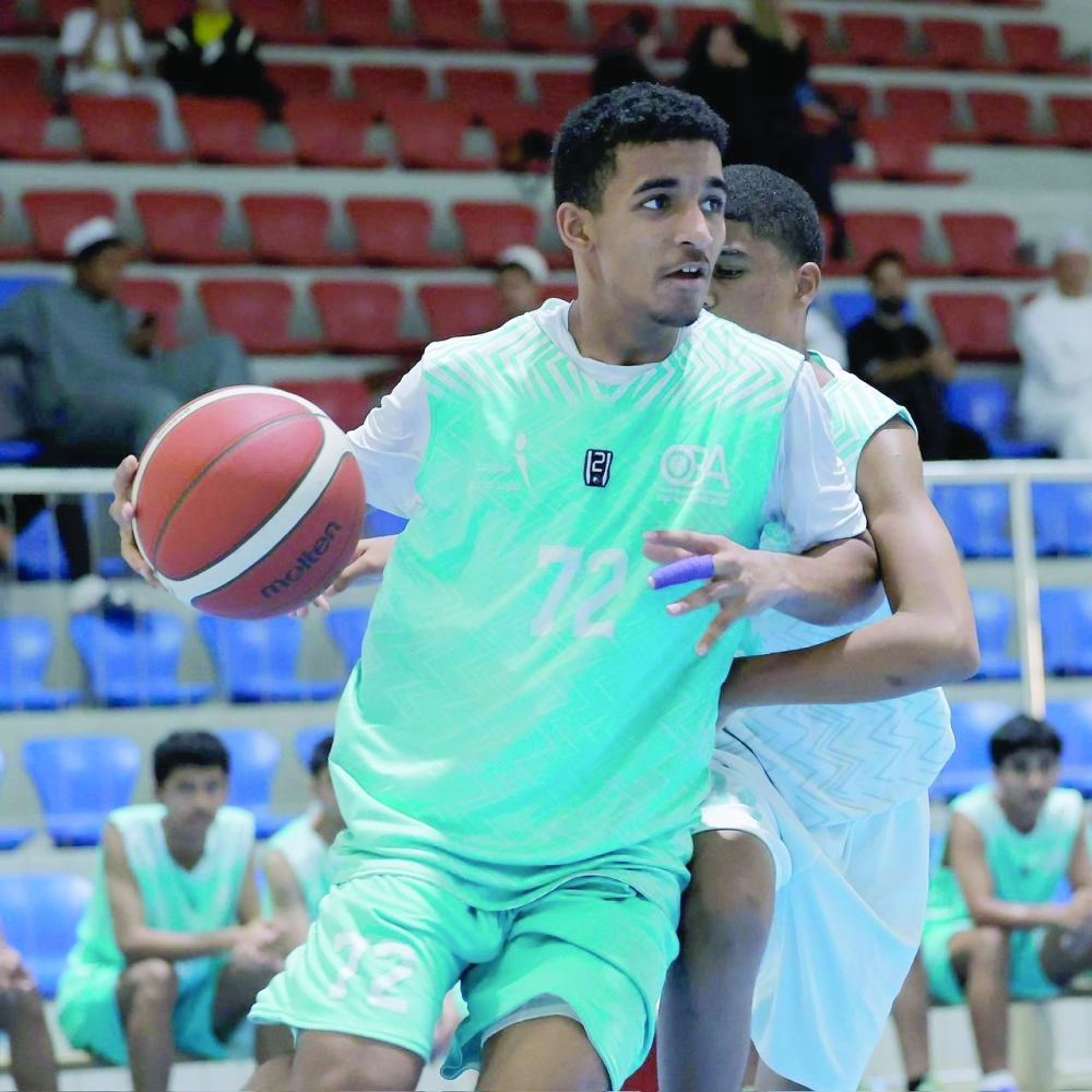 Action from the latest round of the Athletes Preparation Centres Basketball League. — Amar al Musafir