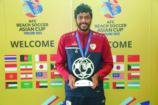 Al Balushi from Barka sands to Oman beach soccer team