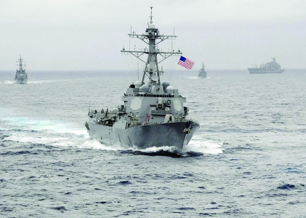 US warship