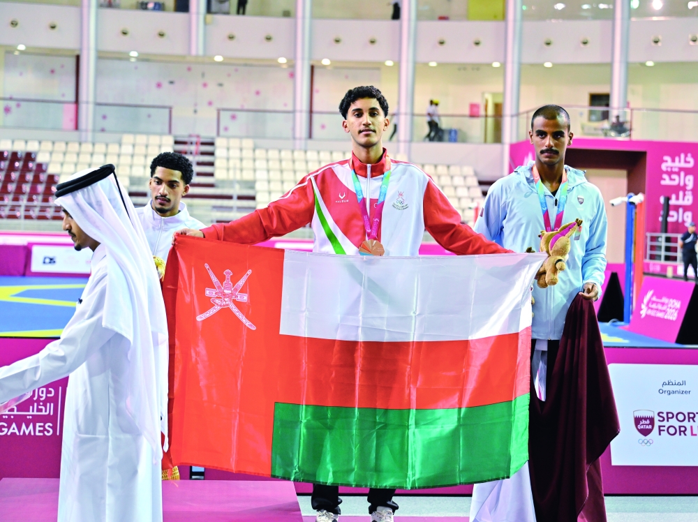 Nibras bin Mohammed al Touqi gave Oman their first podium finish after claiming bronze.