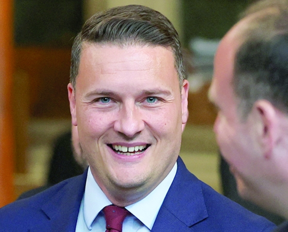 British Health Secretary Wes Streeting.
- Reuters