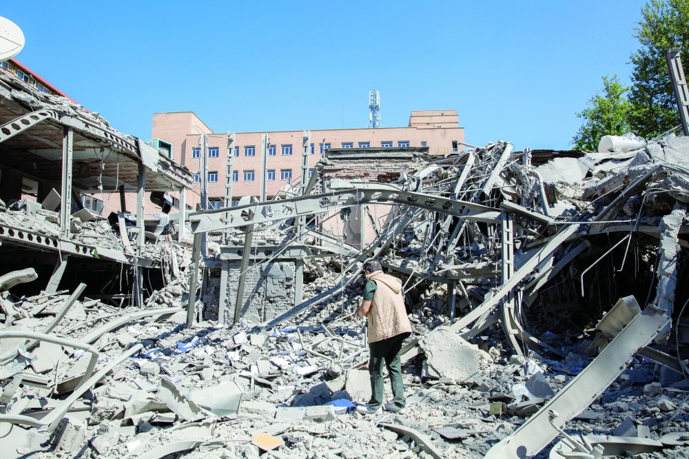 A building destroyed by US-Israeli air strikes on the campus of Sharif University in Tehran. — NYT file photo