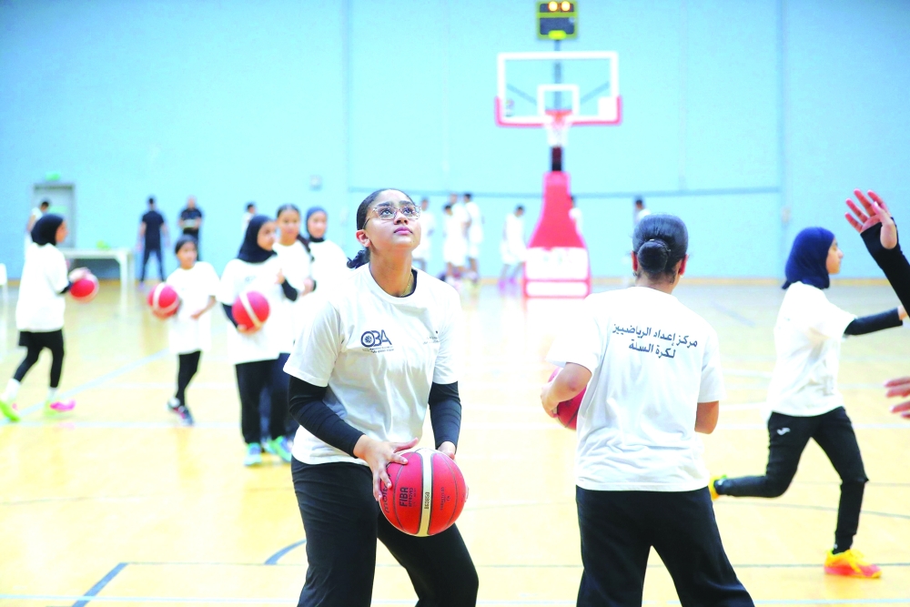 Players show focus and discipline during the assessment programme organised by the OBA. — Ammar al Musafir