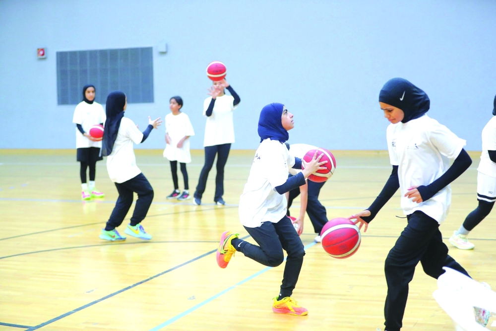 Players show focus and discipline during the assessment programme organised by the OBA. — Ammar al Musafir