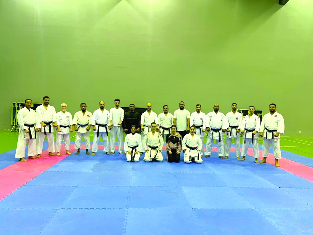 Karate sessions during the course.