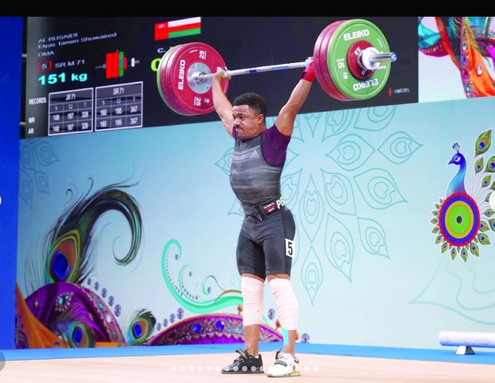 Elyas al Busaidy in action.