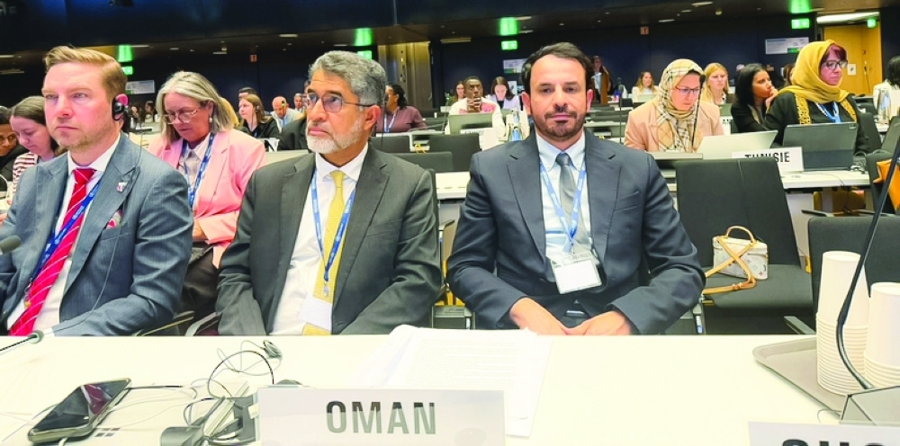 Dr Ahmed bin Salim al Mandhari, Under-Secretary of the Ministry of Health for Planning and Health Regulation, expressed Oman’s appreciation for the efforts to reach an international consensus on this agreement. - ONA