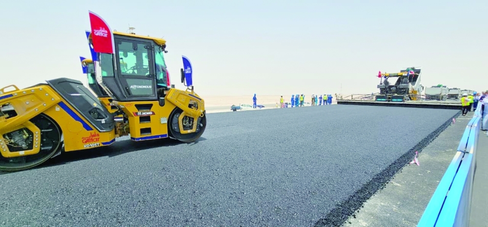 The launch represents the development of roads and automation of construction projects.