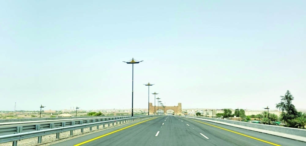 The new 7-km section of the road runs between Maslaq area and Seeh Al Matar. - ONA