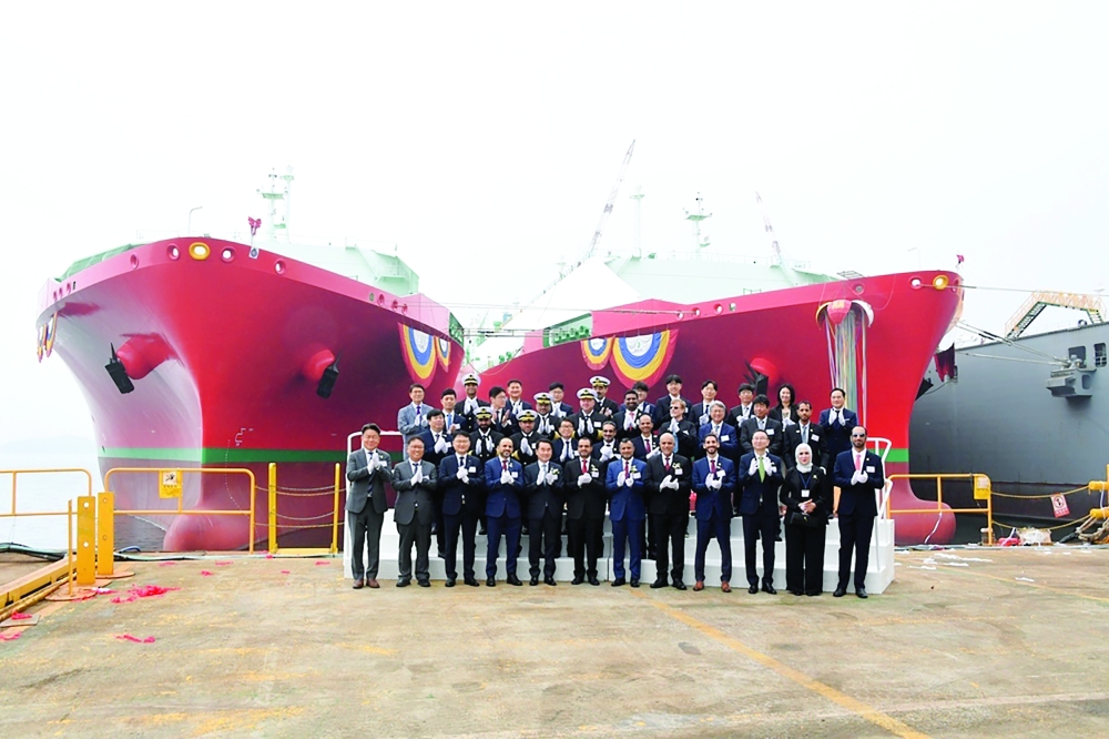 The two carriers 'Muscat LNG' and 'Musandam LNG' were built at the Hyundai Samho shipyard.
