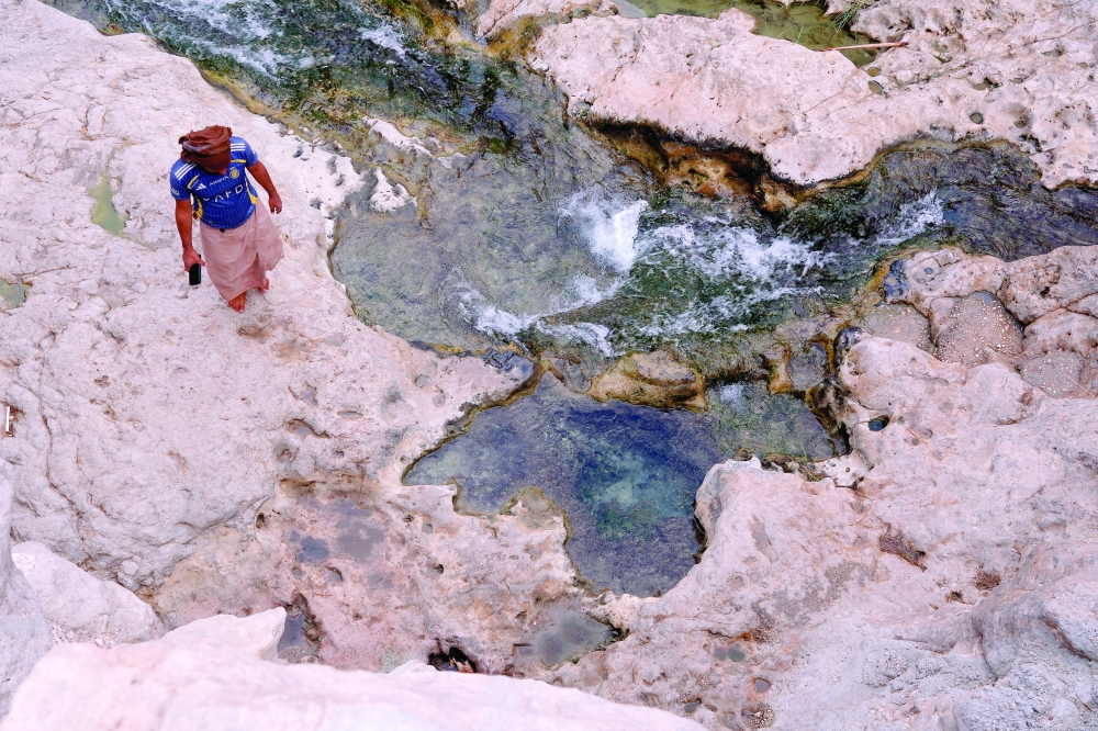 Wadi Tiwi, a stunning coastal wadi, dramatic gorge and crystal-clear freshwater pools