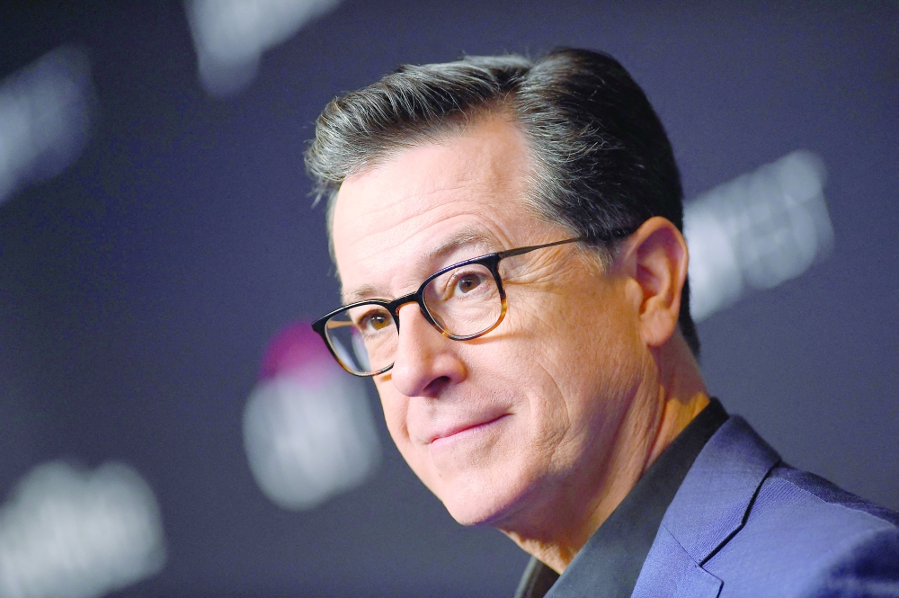 US comedian Stephen Colbert arrives at the PaleyFest presentation of "An evening with Stephen Colbert" at the Dolby theatre on March 16, 2019 in Hollywood, California. The Late Show" frontman Stephen Colbert will host the final edition of the 33-year-old US cultural institution on May 21, 2026, after it was cancelled by CBS as the network courted President Donald Trump. (Photo by VALERIE MACON / AFP)
