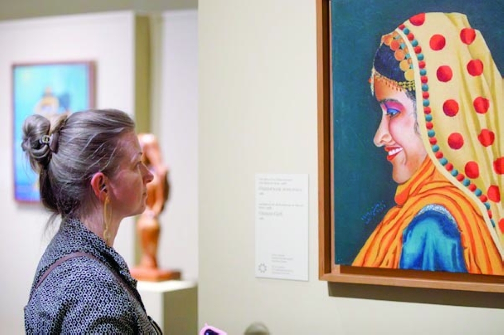 The exhibition at Moscow’s Tretyakov Gallery features 23 artworks by 17 Omani artists.
