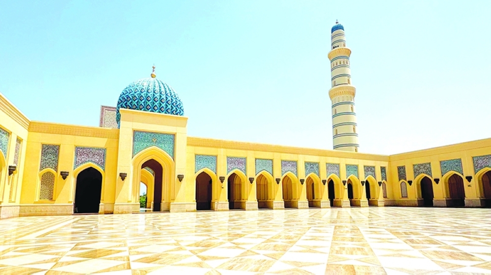 Sultan Qaboos Mosque is a prominent landmark attracting visitors and tourists.