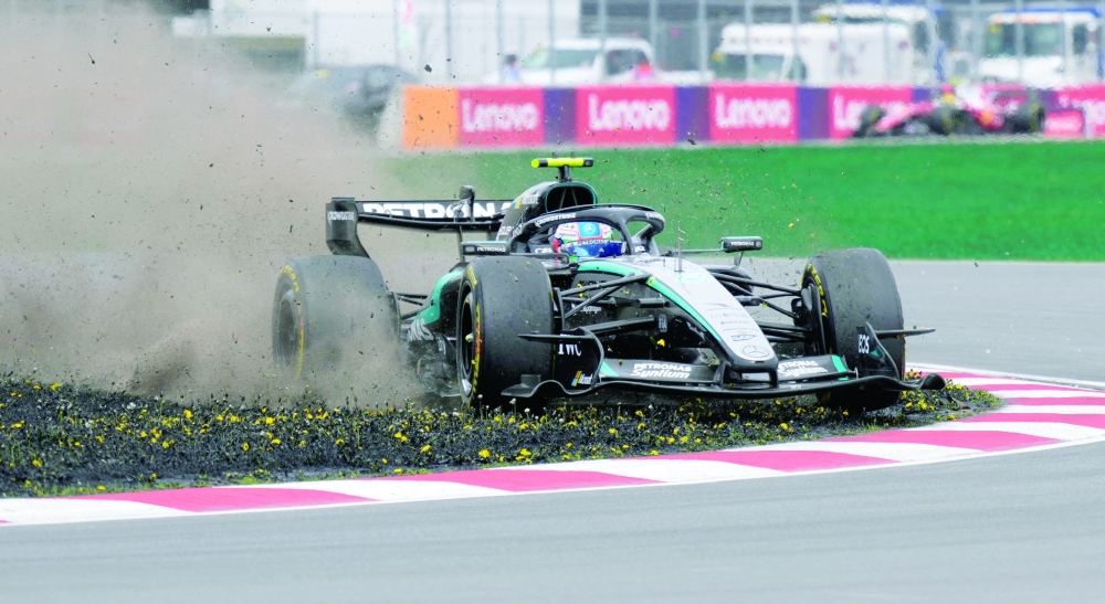 Mercedes' Andrea Kimi Antonelli in action during the sprint race. — Reuters