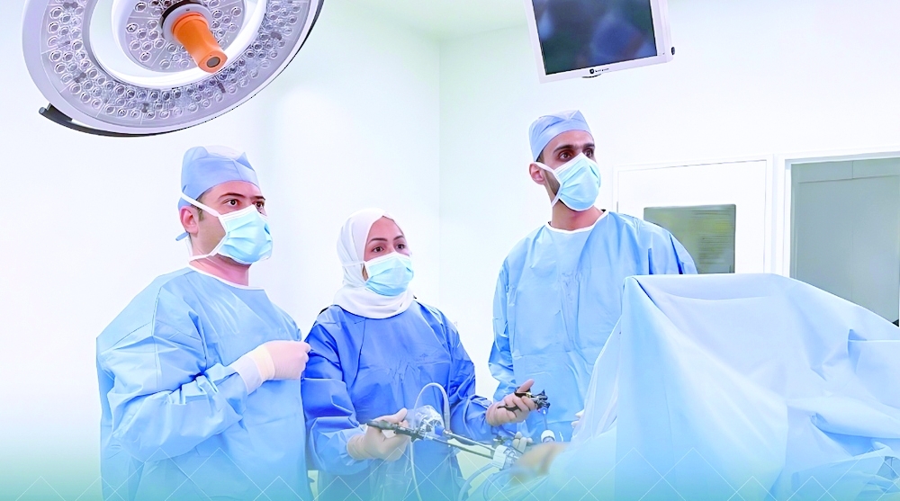 The surgery was performed on a 12-week-old infant using minimally invasive laparoscopic surgery