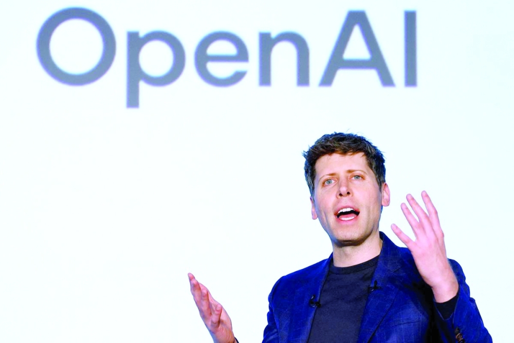 CEO of OpenAI Sam Altman speaks to media, in this file photo. — Reuters