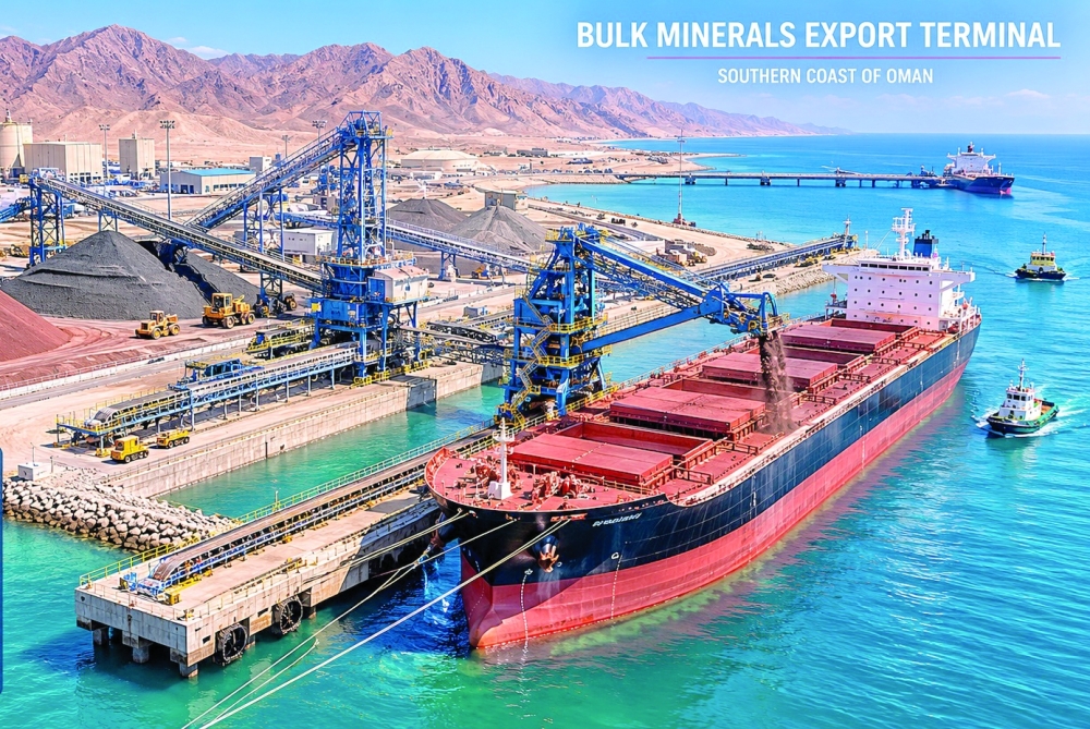 The Al Shuwaymiyah Port is envisioned as a greenfield deepwater facility designed primarily to handle exports of gypsum, limestone and dolomite. (Picture for illustration)